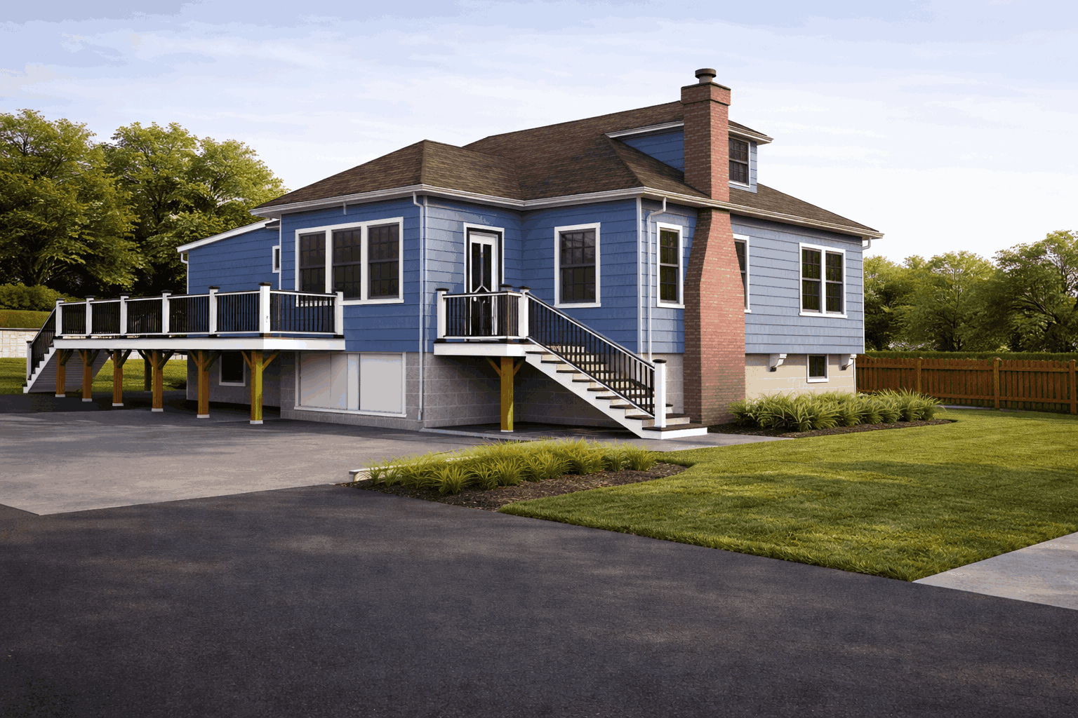 Charming blue Cape Cod home