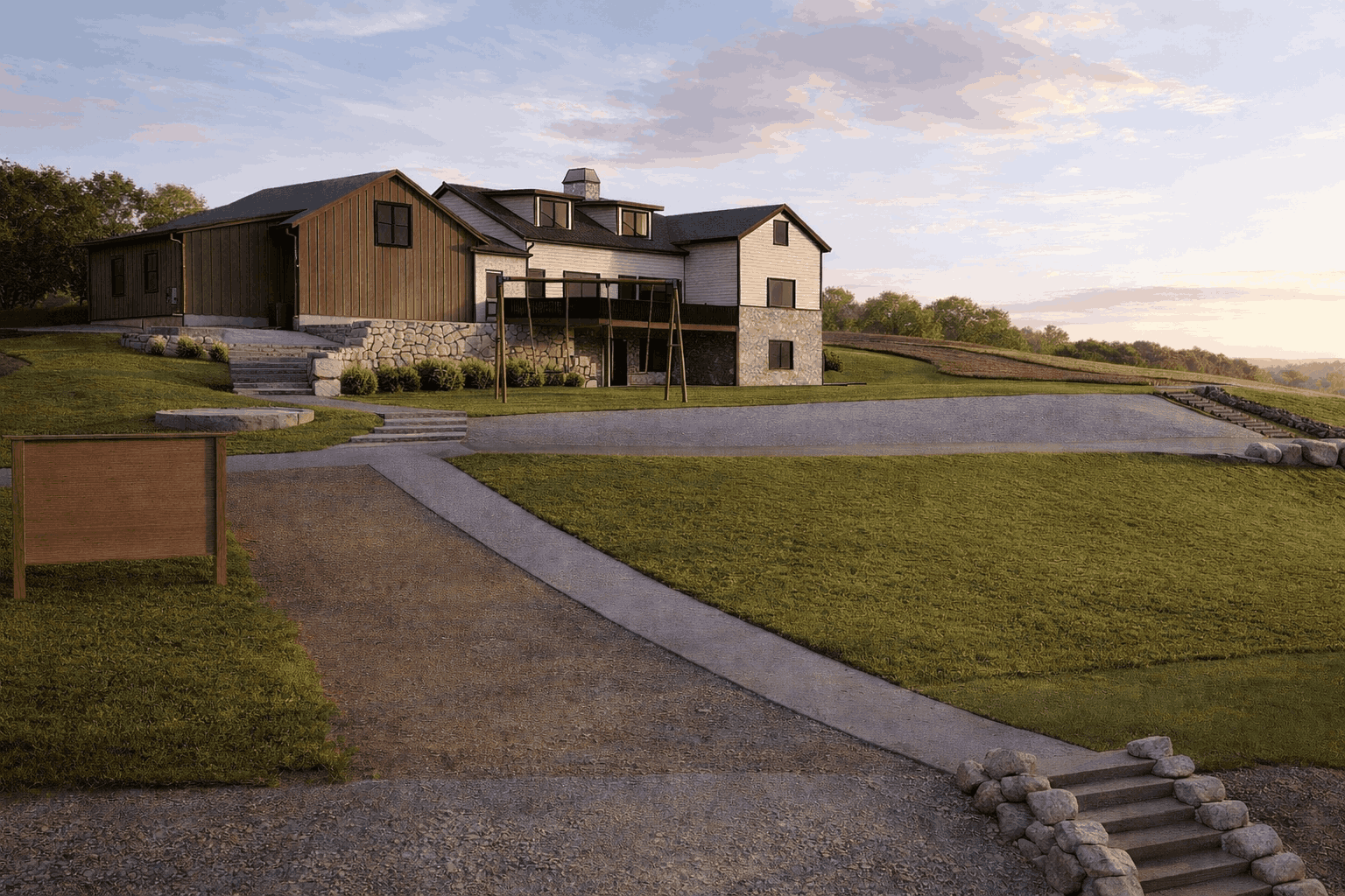 Country Charm In The Afternoon sun